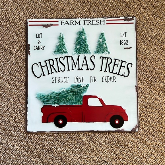 walmart Other - Large Vintage Tin Christmas Sign